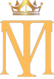 Monograma TM con corona, logotipo de Talabartería Millennials